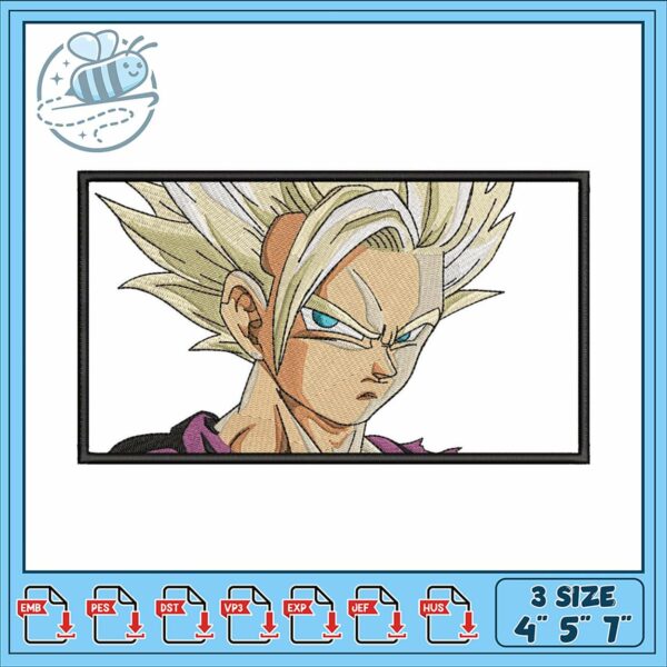 High Quality Embroidery Design Cool Anime Character