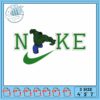 Homer Simpson Nike Logo Embroidery Design File