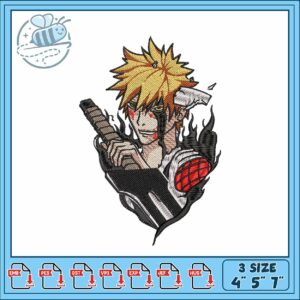 Ichigo kurosaki design art embroidery