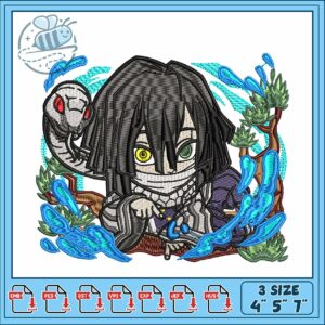 Iguro obanai design art embroidery