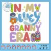 In my bluey design embroidery, characters from bluey​ embroidery