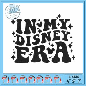 In my disney black embroidery, disney and color embroidery