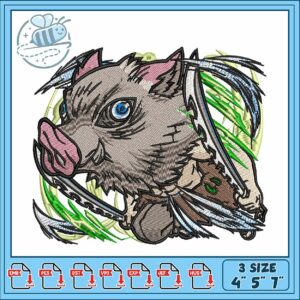 Inosuke design art embroidery