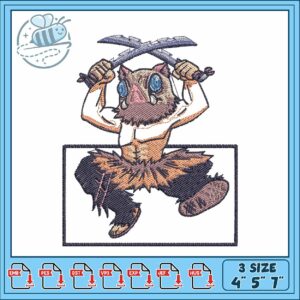 Inosuke funny art embroidery