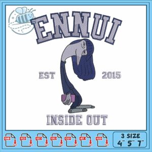 Inside out ennui embroidery, ennui inside out 2​​ embroidery