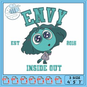 Inside out envy embroidery, envy inside out 2​​ embroidery