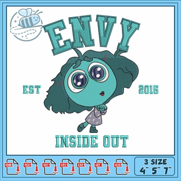 Inside out envy embroidery, envy inside out 2​​ embroidery