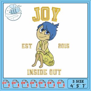 Inside out joy embroidery, inside out two​​​ embroidery
