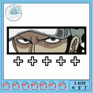 Intense Character Embroidery Design for Crafting Magic