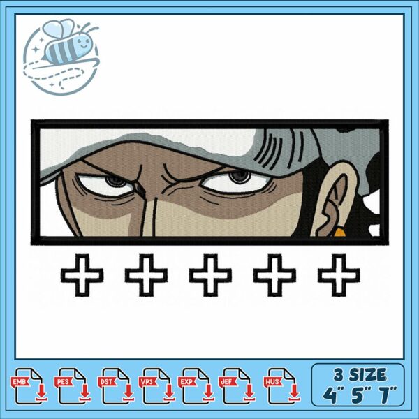 Intense Character Embroidery Design for Crafting Magic