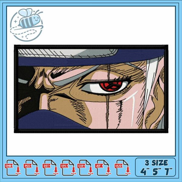 Intense Eye Embroidery Design for Unique Projects