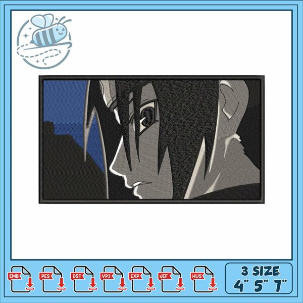 Intricate Anime Character Embroidery Design File