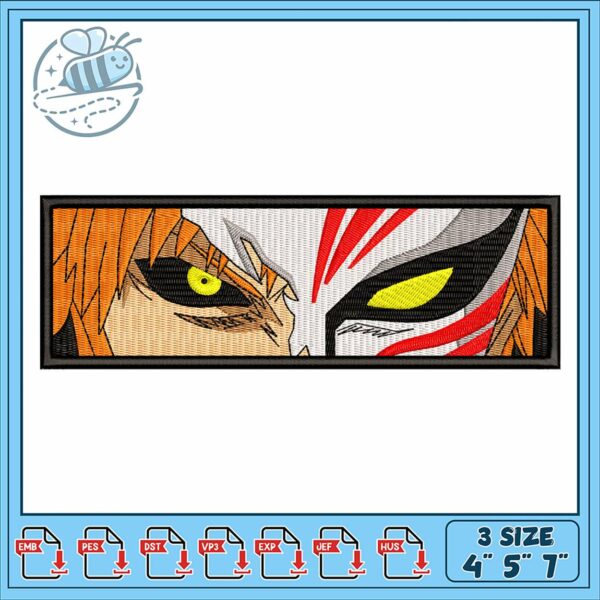 Intricate Bleach Inspired Embroidery Design Download