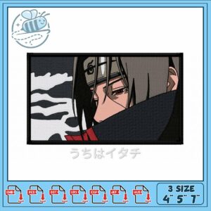 Intricate Embroidery Design for Anime Fans 4x5 Inches