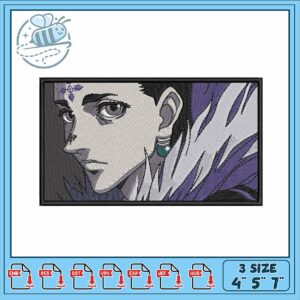 Intricate Embroidery Design of Stylish Character Artwork