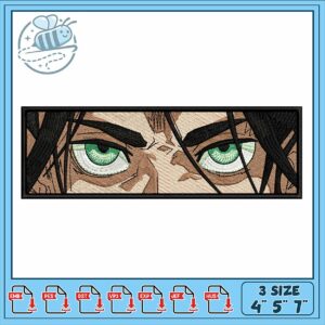 Intricate Embroidery Design with Striking Eyes