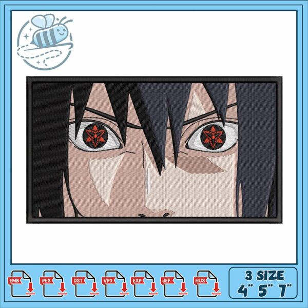 Intricate Naruto Inspired Embroidery Design Pattern