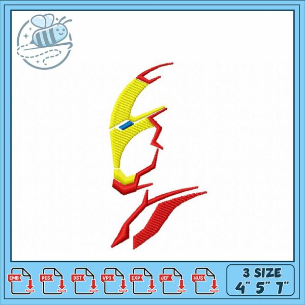 Iron Man Embroidery Design for Craft Projects