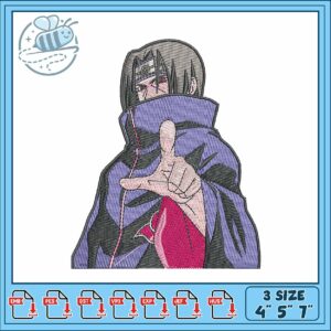 Itachi akatsuki design art embroidery