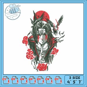 Itachi eagle design art embroidery