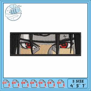 Itachi eye design art embroidery