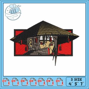 Itachi hat art design embroidery