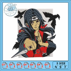 Itachi knife design art embroidery