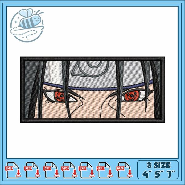 Itachi sharingan embroidery, naruto characters itachi​​​ embroidery