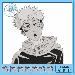 Itadori yuji manga art embroidery