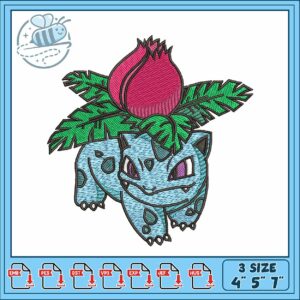 Ivysaur art design embroidery