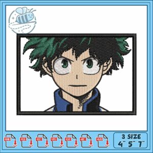 Izuku midoriya design embroidery