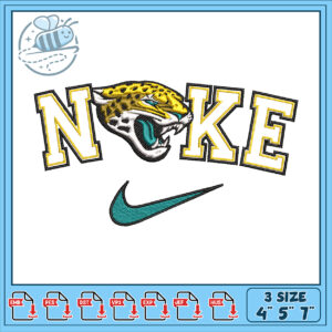 Jacksonville Jaguars Nike Embroidery Design