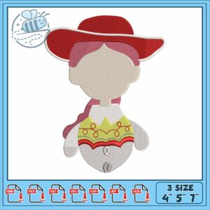Jessi design art embroidery, jessie in disney​ embroidery