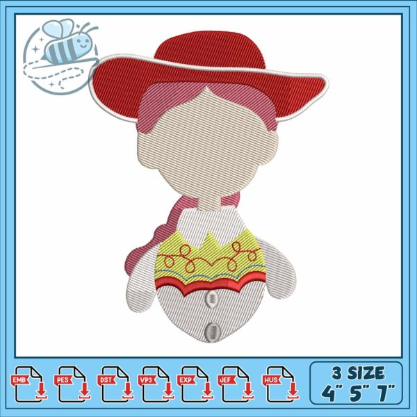 Jessi design art embroidery, jessie in disney​ embroidery