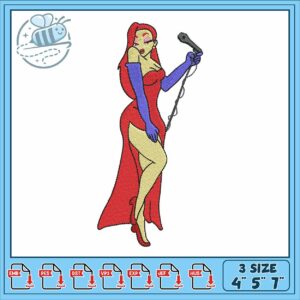 Jessica rabbit embroidery
