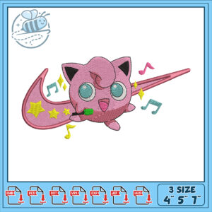 Jigglypuff Nike Embroidery Design