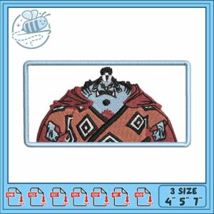 Jinbei box design embroidery
