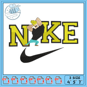 Johnny Bravo Nike Embroidery Design