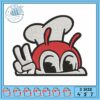 Jerry sad design embroidery, tom and jerry characters​ embroidery