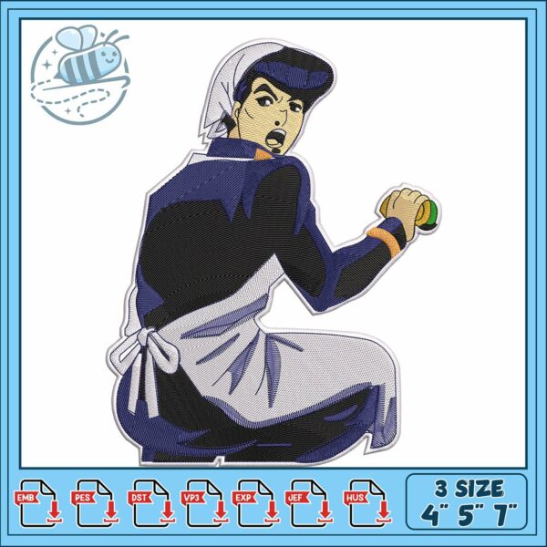 Josuke higashikata art design embroidery, josuke higashikata​ embroidery