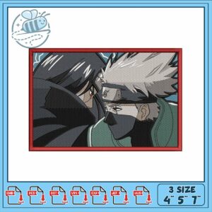 Kakashi and Itachi Embroidery Design for Decor