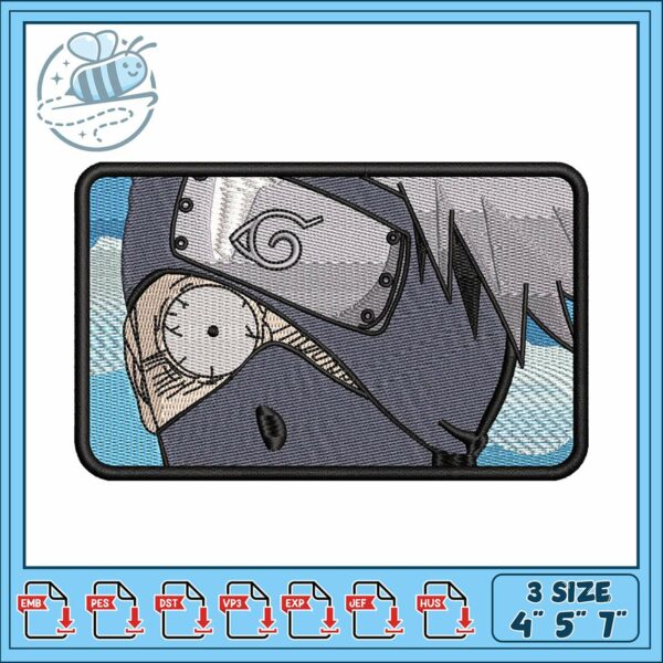 Kakashi funny art embroidery, kakashi anbu​ embroidery