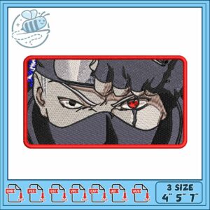 Kakashi hatake eye art embroidery