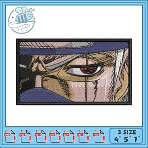 Kakashi sharingan embroidery