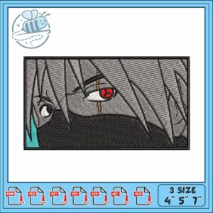 Kakashi sharingan eye art embroidery