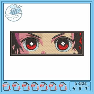 Kamado tanjiro eye art embroidery