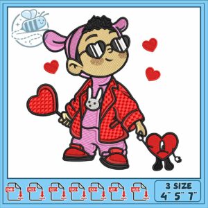 Ken 105 bad bunny embroidery