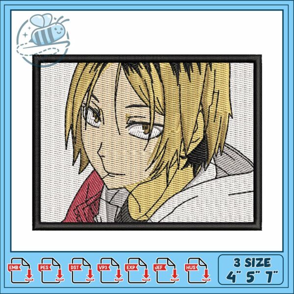 Kenma frame art design embroidery, kenma kozume​ embroidery