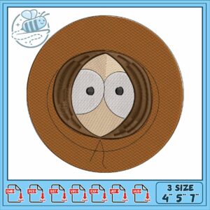 Kenny mccormick face embroidery