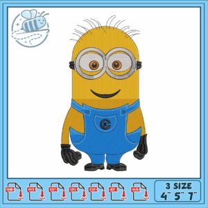 Kevin the minion embroidery